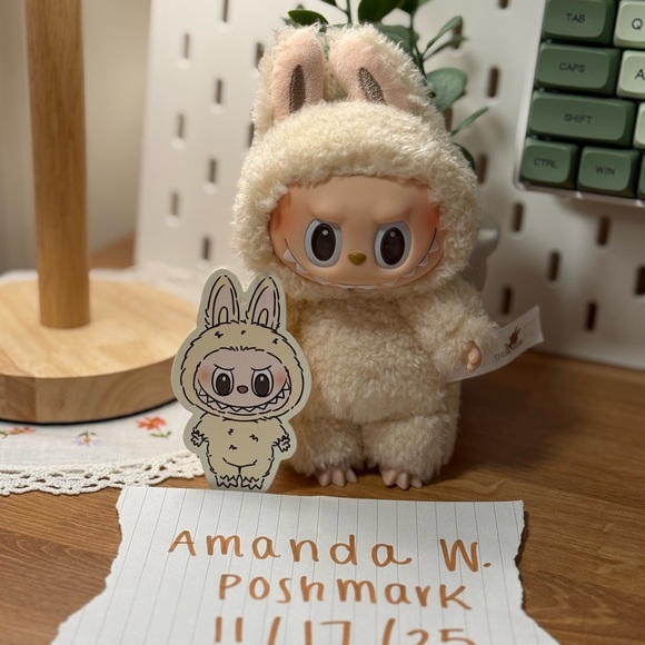 Authentic Popmart Exciting Macaron Labubu: Soymilk - Picture 3 of 5